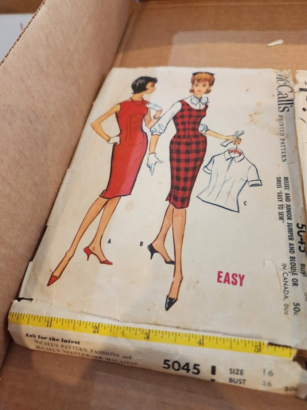 6 Vintage patterns from 1950-1970